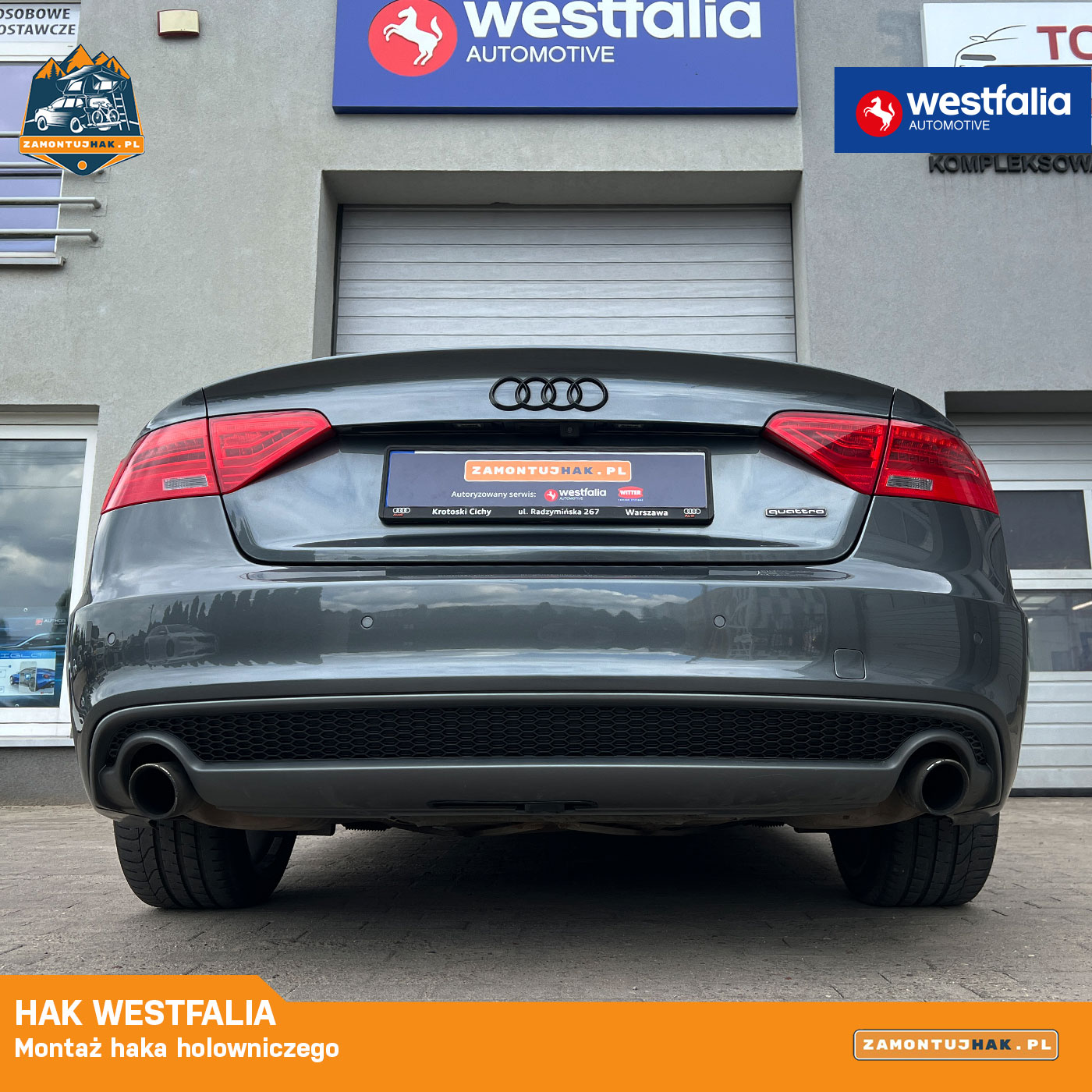 audi a5 hak holowniczy 